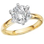 LaVie Solitaire Semi-Mount Diamond Ring 114001-6RD200TYS