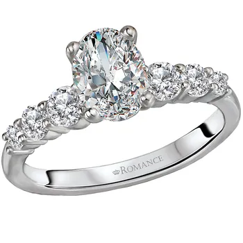 Lab Grown Semi-Mount Diamond Engagement Ring 160117-OV100LG