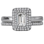 LaVie Halo Semi-Mount Diamond Ring 115425-EM075