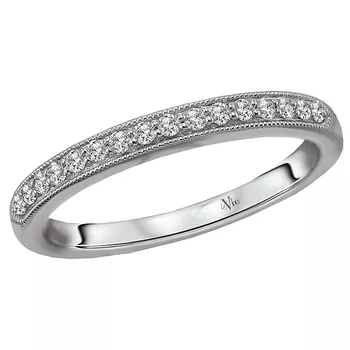 Straight Front Diamond Wedding Band 160358-W