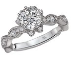 LaVie Halo Semi-Mount Diamond Ring 115293-100