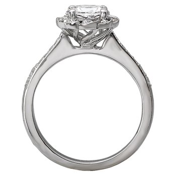 Halo Semi-Mount Diamond Ring 115437-RD100