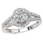 LaVie Split Shank Semi-Mount Diamond Ring 115227-100