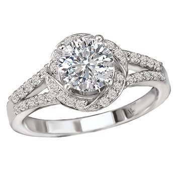 Split Shank Semi-Mount Diamond Ring 115227-100
