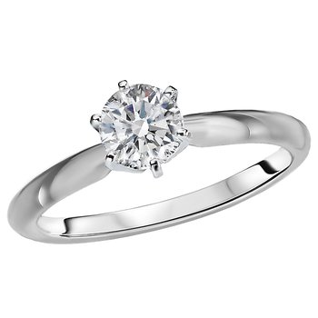 Solitaire Diamond Ring 114030-6RD050W