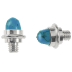 Alisa VHB 932 FC Faceted Turquoise with matrix cabochons Sterling Bracelet Tips VHB 932 FTQM