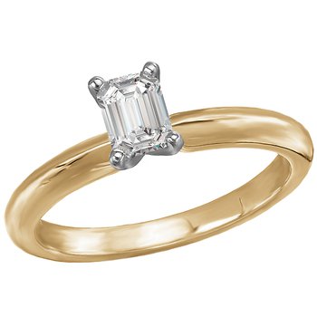 Solitaire Semi-Mount Diamond Engagement Ring 114004-EM050TYS