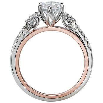Two Tone Semi-Mount Diamond Ring 160025-RD100TR