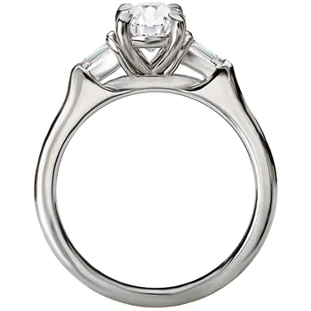 *** Lab Grown Diamond *** Diamond Semi Mount Engagement Ring 160085-OV100LG