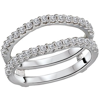 Diamond Wrap Wedding Ring with Guard 113931-WRAP