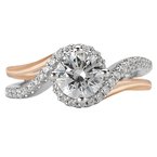Romance Two Tone Semi-Mount Diamond Ring 117508-100TRK