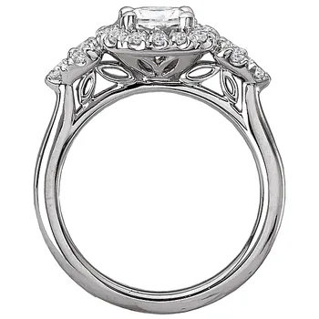 Halo Semi-Mount Diamond Ring 119151-CR100K