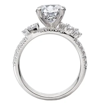 Split Shank Semi-Mount Diamond Engagement Ring 160279-RD200