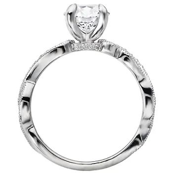 Diamond Semi-mount Engagement Ring 160073-RD100