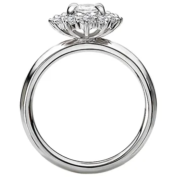 Halo Semi-mount Diamond Ring 160063-OV100