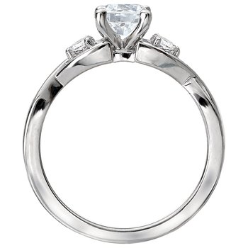 3 Stone Semi-Mount Diamond Ring 115480-RD075