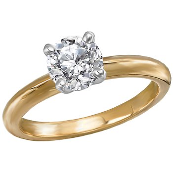 Solitaire Semi-Mount Diamond Ring 114000-4RD100TYS