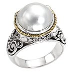 Eleganza Ladies Fashion Pearl Ring 710571-7