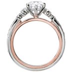 Romance Two Tone Semi-Mount Diamond Ring 160024-RD100TR