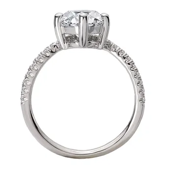 Half Halo Semi-Mount Diamond Engagment Ring 160269-OV200