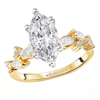 Semi-Mount Diamond Engagement Ring 160290-MQ200Y