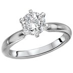 LaVie Solitaire Semi-Mount Diamond Ring 114001-6RD100WS