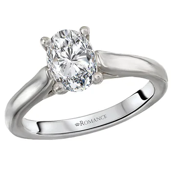 Solitaire Semi-Mount Diamond Ring 160064-OV100