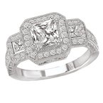 LaVie Halo Semi-Mount Diamond Ring 115092-100