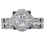 LaVie Halo Semi-Mount Diamond Ring 115420-RD100