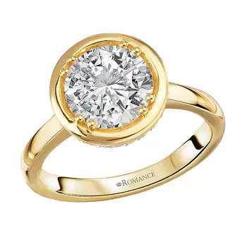 Hidden Halo Semi-Mount Engagement Ring 160327-RD200Y