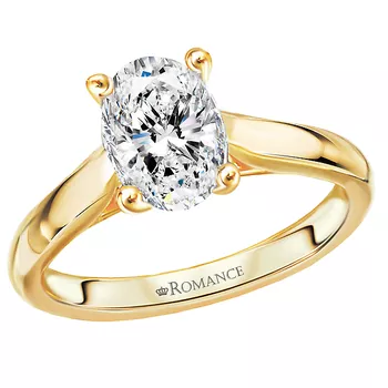 Solitaire Semi-Mount Diamond Ring 160064-OV100Y
