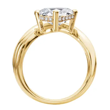 Hidden Halo Semi-Mount Diamond Engagement Ring 160287-OV200Y