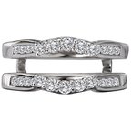 LaVie Diamond Wrap Wedding Band with Guard 113932-WRAP