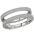 LaVie Diamond Wrap Wedding Ring with Guard 113928-WRAP