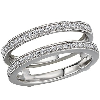 Diamond Wrap Wedding Ring with Guard 113928-WRAP