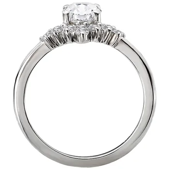 Diamond Semi-Mount Engagement Ring 160067-OV100