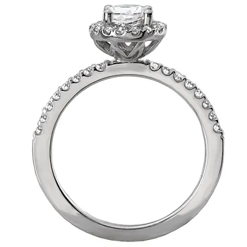 Halo Semi-Mount Diamond Ring 119185-RD100K