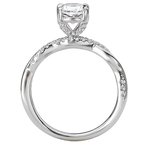 LaVie Peg Head Semi-Mount Diamond Ring 115412-100