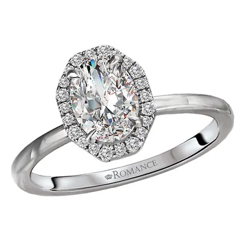 Diamond Semi-Mount Engagement Ring 160166-OV100