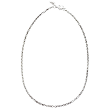Sterling Single Rollo Chain, 18", Rhodium Finish VHC 5S-18