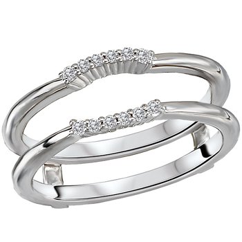 Diamond Wrap Wedding Ring with Guard 113925-WRAP