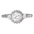 LaVie Halo Semi-Mount Diamond Ring 115222-100
