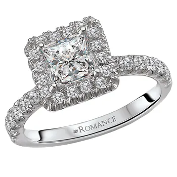 Halo Semi-Mount Diamond Ring 119148-PC100K