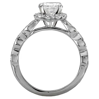Halo Semi-Mount Diamond Ring 119214-RD100K
