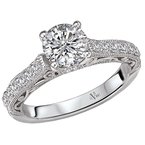LaVie Peg Head Semi-Mount Diamond Ring 115338-S