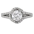LaVie Split Shank Semi-Mount Diamond Ring 115227-100