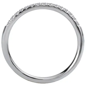 Curved Wedding Band 160045-W