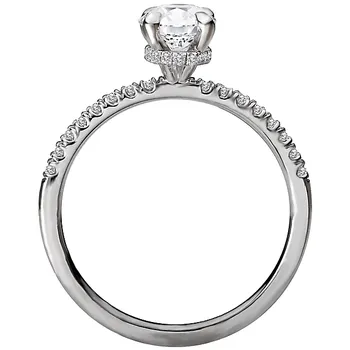 Classic Diamond Semi-Mount Engagement Ring 160114-OV100