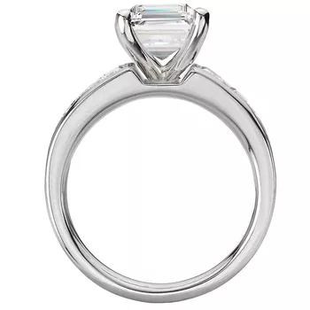 Lab Grown Baguette Diamond Engagement Ring 160299-EM300LG