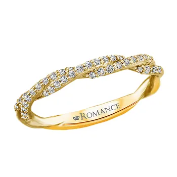 Twisted Style Diamond Wedding Band 119195-WYK